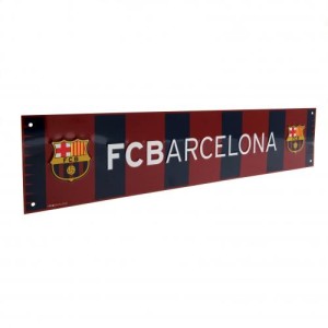 Plechová cedulka Barcelona FC pruhovaná 